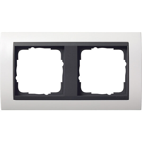 Gira Abdeckrahmen 2f.rws f.anth.ZL,bruchsich. 021207